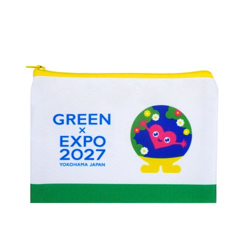 EXPO2027 トゥンクトゥンク ジッパーポーチ 白 | 2027年国際園芸博覧会
