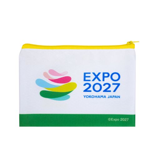 EXPO2027 トゥンクトゥンク ジッパーポーチ 白 | 2027年国際園芸博覧会
