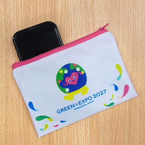 EXPO2027 トゥンクトゥンク ジッパーポーチ ピンク | 2027年国際園芸