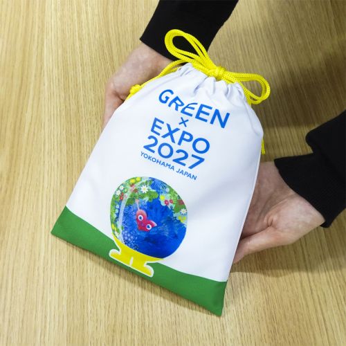 EXPO2027 トゥンクトゥンク 巾着 白 | 2027年国際園芸博覧会公式