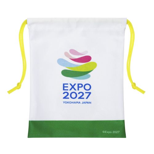 EXPO2027 トゥンクトゥンク 巾着 白 | 2027年国際園芸博覧会公式