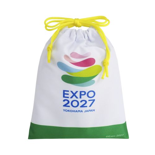 EXPO2027 トゥンクトゥンク 巾着 白 | 2027年国際園芸博覧会公式