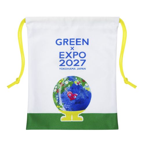 EXPO2027 トゥンクトゥンク 巾着 白 | 2027年国際園芸博覧会公式