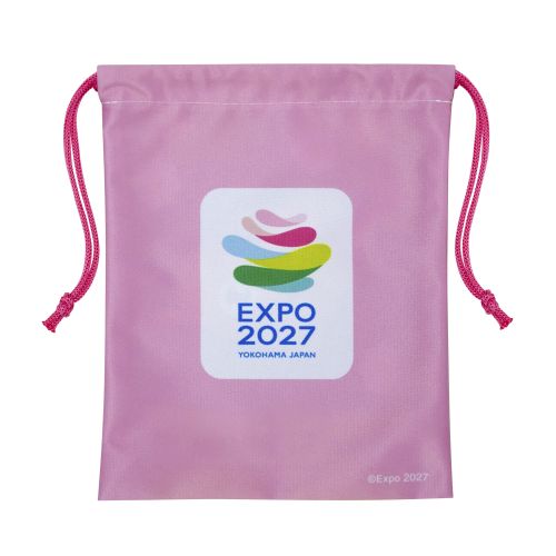 EXPO2027 トゥンクトゥンク 巾着 ピンク | 2027年国際園芸博覧会公式