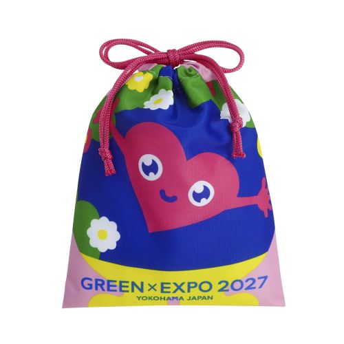 EXPO2027 トゥンクトゥンク 巾着 ピンク | 2027年国際園芸博覧会公式