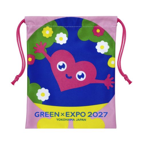 EXPO2027 トゥンクトゥンク 巾着 ピンク | 2027年国際園芸博覧会公式