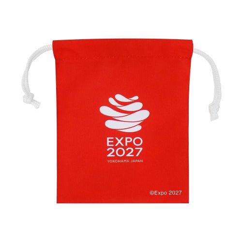 EXPO2027 トゥンクトゥンク ミニ巾着（きんちゃく） 赤 | 2027年国際