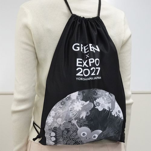 EXPO2027 トゥンクトゥンク ナップザック 黒 | 2027年国際園芸博覧会