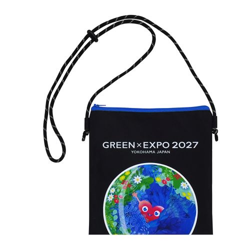 EXPO2027 トゥンクトゥンク ショルダーポーチ 黒 | 2027年国際園芸博覧