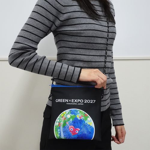 EXPO2027 トゥンクトゥンク ショルダーポーチ 黒 | 2027年国際園芸博覧