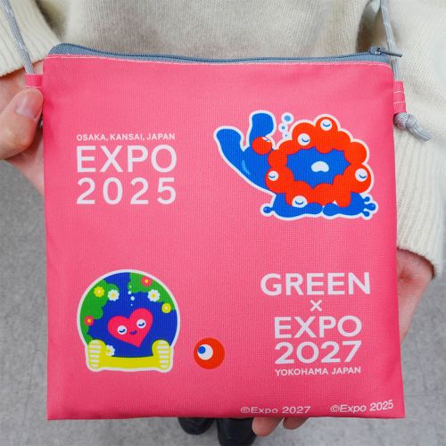 ご予約品 EX27 TK 【ミャクミャク】 ショルダーポーチ ピンク TOS | 2027年国際