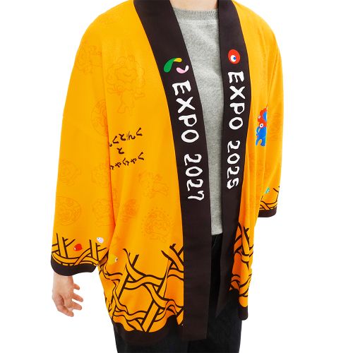 EXPO2027 トゥンクトゥンク【ミャクミャク】 法被（ハッピ） オレンジ