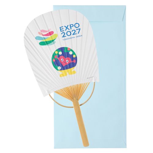 EXPO2027 公式ロゴ ミニ小判ハガキうちわ | 2027年国際園芸博覧会公式