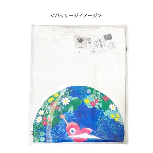 EX2027 TK Tシャツ L WH ポーズ&ロゴ SMA | 2027年国際園芸博覧会公式