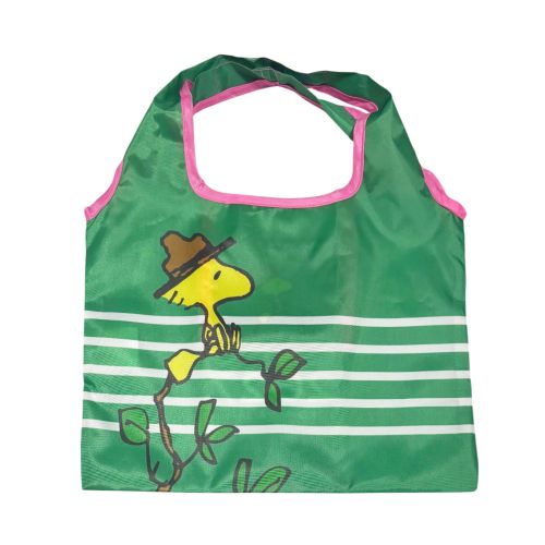 EXPO2027 LG【PEANUTS】ショッピングバッグ S ウッドストック×グリーン
