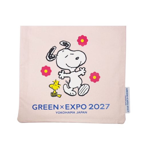 EXPO2027 LG【PEANUTS】トートバッグ ピンク スヌーピー×花 SMA | 2027