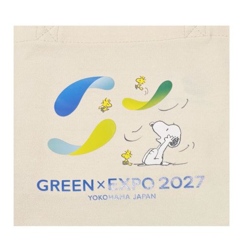 EXPO2027 LG【PEANUTS】ランチトートバッグ スヌーピー×花びら SMA