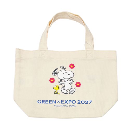 EXPO2027 LG【PEANUTS】ランチトートバッグ スヌーピー×花 SMA | 2027