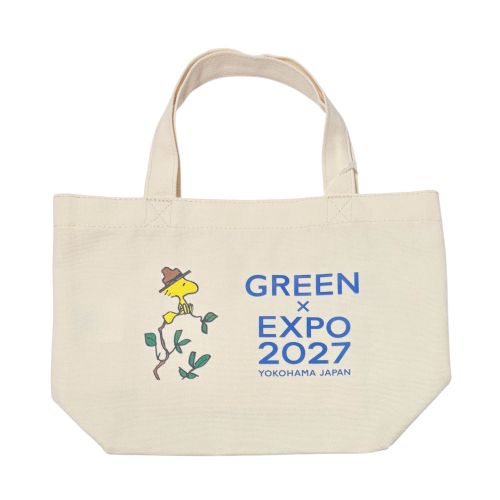 EXPO2027 LG【PEANUTS】ランチトートバッグ ウッドストック×グリーン