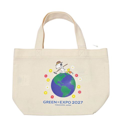 EXPO2027 LG【PEANUTS】ランチトートバッグ スヌーピー×地球 SMA