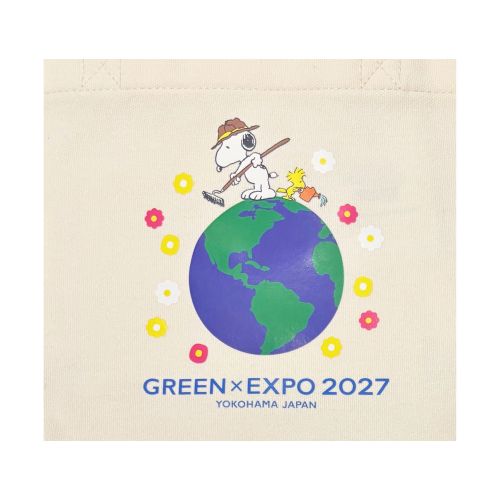 EXPO2027 LG【PEANUTS】ランチトートバッグ スヌーピー×地球 SMA