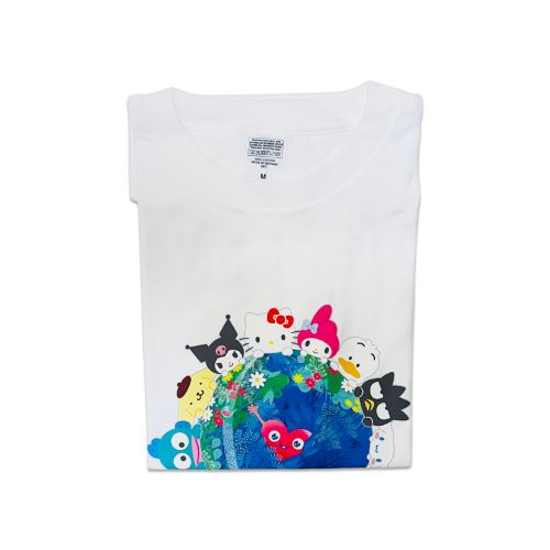 サンリオ　トゥンクトゥンク　横浜花博2027 Tシャツ ブラック　XLサイズ EXPO2027 【サンリオキャラクターズ】 トゥンクトゥンク Tシャツ 集合
