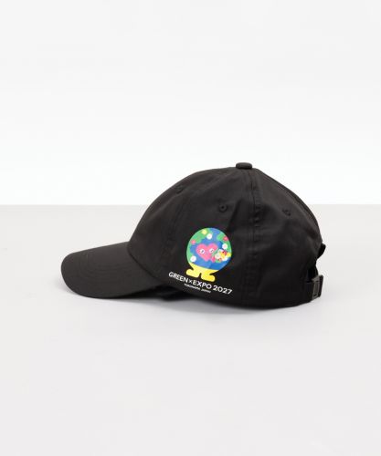 ブラック刺繍ロゴキャップ EXPO2027 TK プレゼントキャップ ブラック | 2027年国際園芸博覧会公式