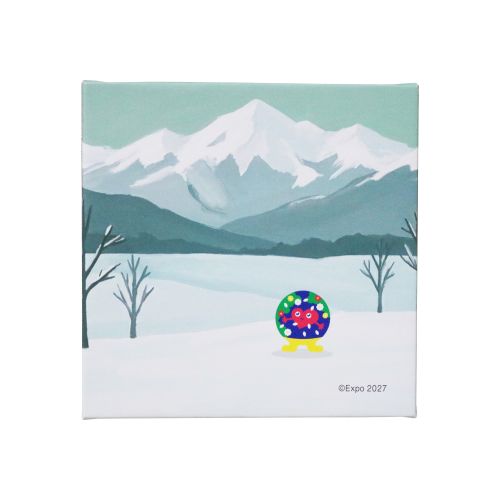 版画　32✕27 cm EX27 TK アートボード S3号 キャンバス 旅するトゥンクトゥンク 雪山
